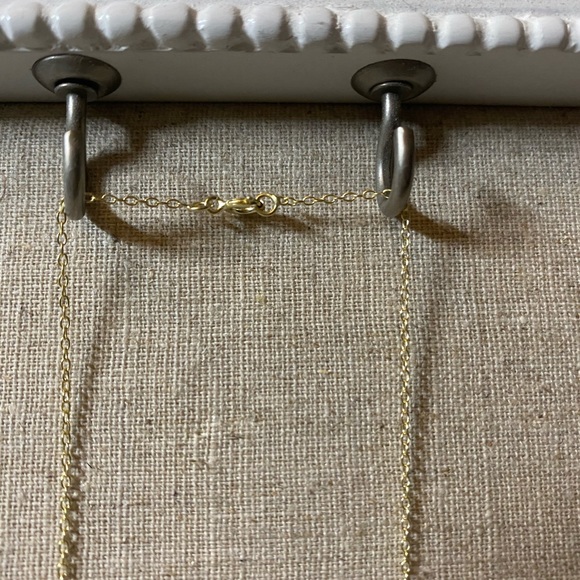 NWT: Goldtone over Sterling Silver Love Necklace - Picture 4 of 4